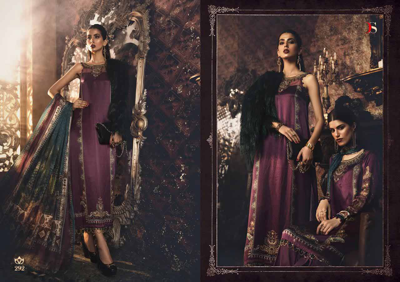 Maria B Silk Deepsy Satin Silk Handwork Suits Maria B Silk Deepsy Satin Silk Handwork Suits
